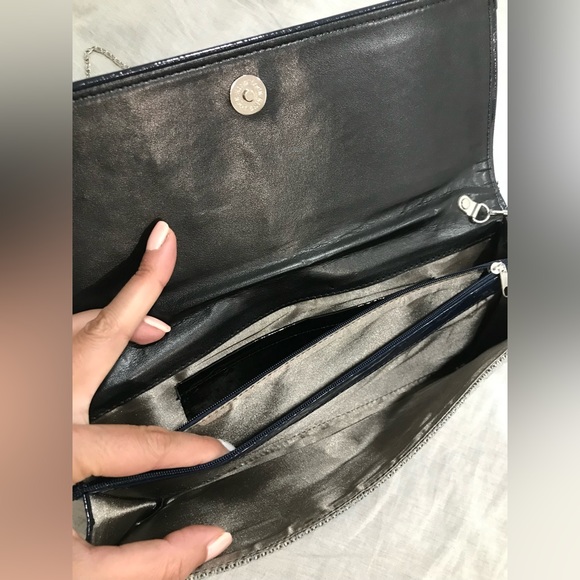 Gray Clutch Purse Evening Bag for Women Evening Wedding Party - Picture 3 of 4